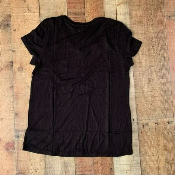 Love J women’s basic black short sleeve t-shirt with pocket size large - Picture 7 of 7